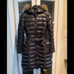 MaxMara Weekend black long puffer coat. Size 6